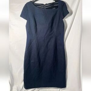 Tahari Women's Blue Sheath Dress Size 14